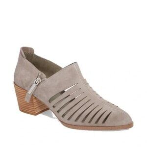 1.State Arnett Gray Suede Cut Out Booties